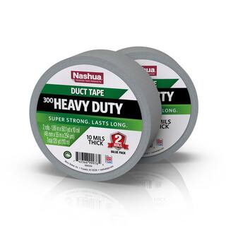 Nashua Tape 1.89 in. x 120 yd. 300 Heavy-Duty Duct Tape in Silver (2-Pack) 1541225