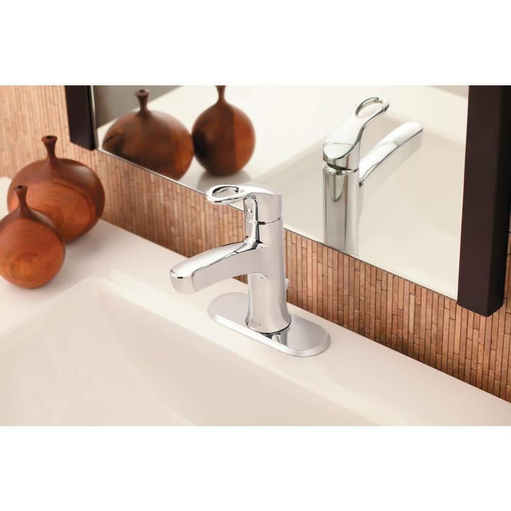 MOEN Kleo Single Hole SingleHandle MidArc Bathroom Faucet in Chrome