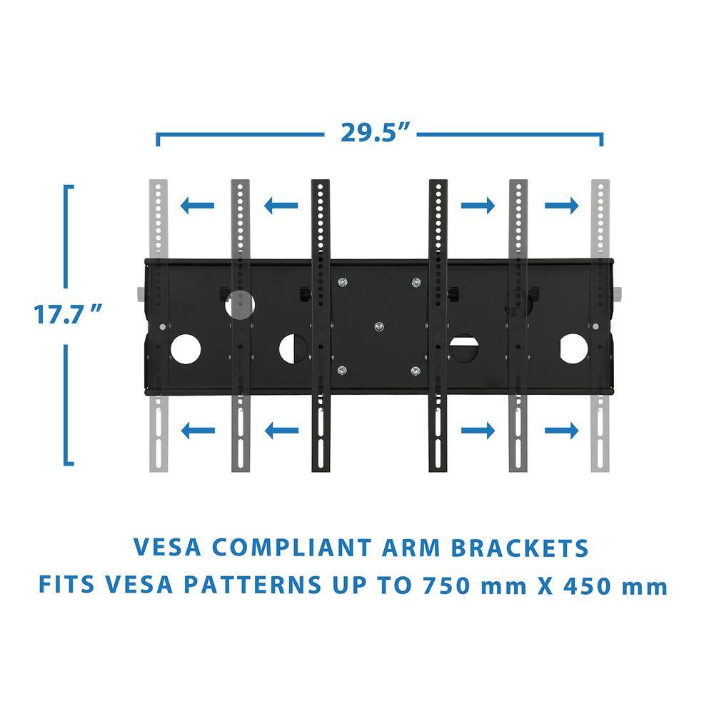 mount-it! Heavy-Duty Full Motion TV Wall Mount with Long Extension for Screens Up to 60 in. MI-319B