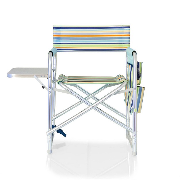 Picnic Time Stripes Sports Chair St Tropez Collection