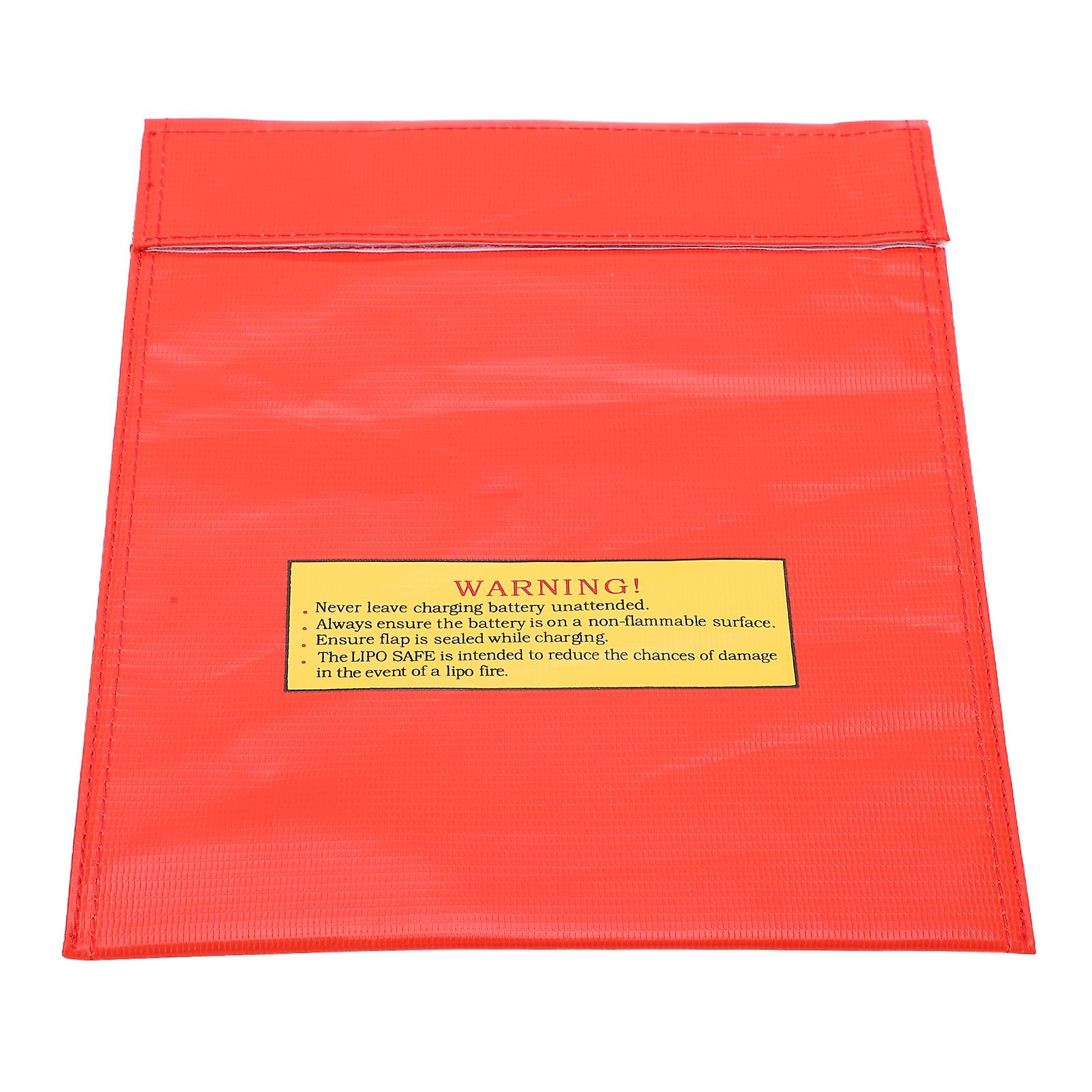 Lipo Battery Explosion Proof Bag Fireproof Lithium Battery Safe Guard Bag For Safe Charging And Storagered