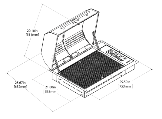 Kenyon B70420WH Texan Electric Grill