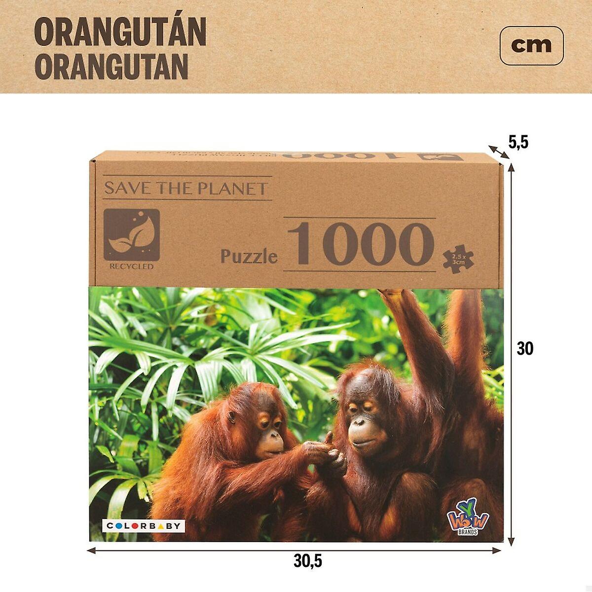 Puzzle Colorbaby Orangutan 6 Units 68 x 50 x 0，1 cm