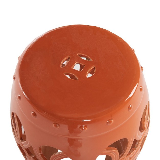 Imperial Vine Ceramic Garden Stool Safavieh