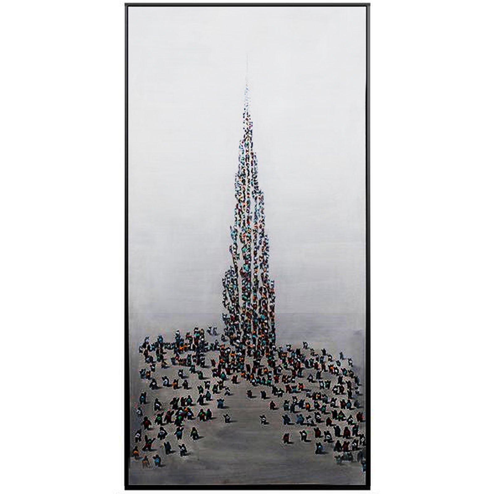 Burj Khalifa Hand Painted Dubai Art Painting 160X80 Cm Soap006