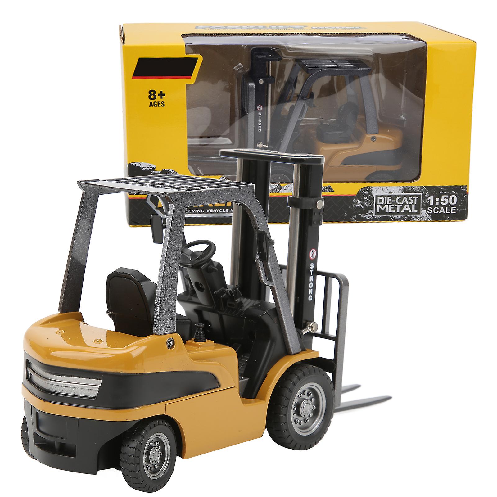 Forklift Toy Alloy Durable And Wear resisted 1:50 Forklift Truck Model Engineering Vehicle Toy