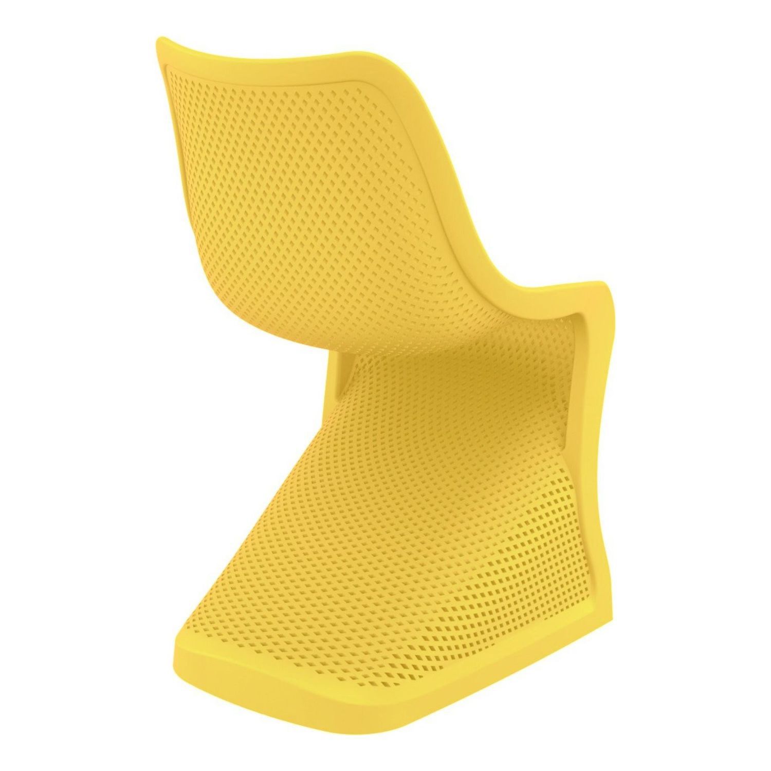 33.5 Yellow Outdoor Patio Dining Chair