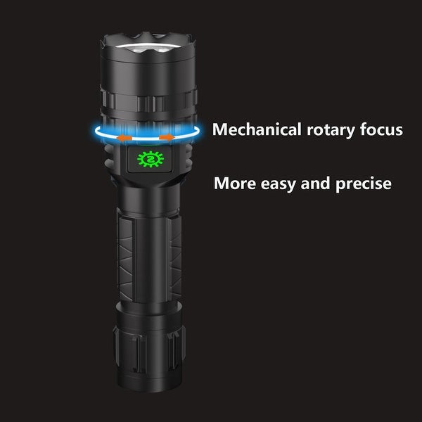 Zoomable Green Light Hunting Led Flashlight - - 37586937