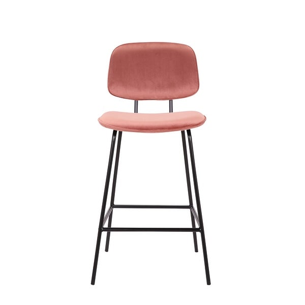 Porthos Home Ekta Velvet Counter Height Stools (Set of 2)