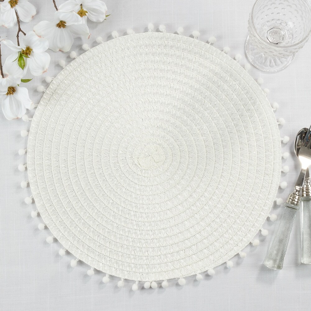 Pom Pom Design Placemats (Set of 4)