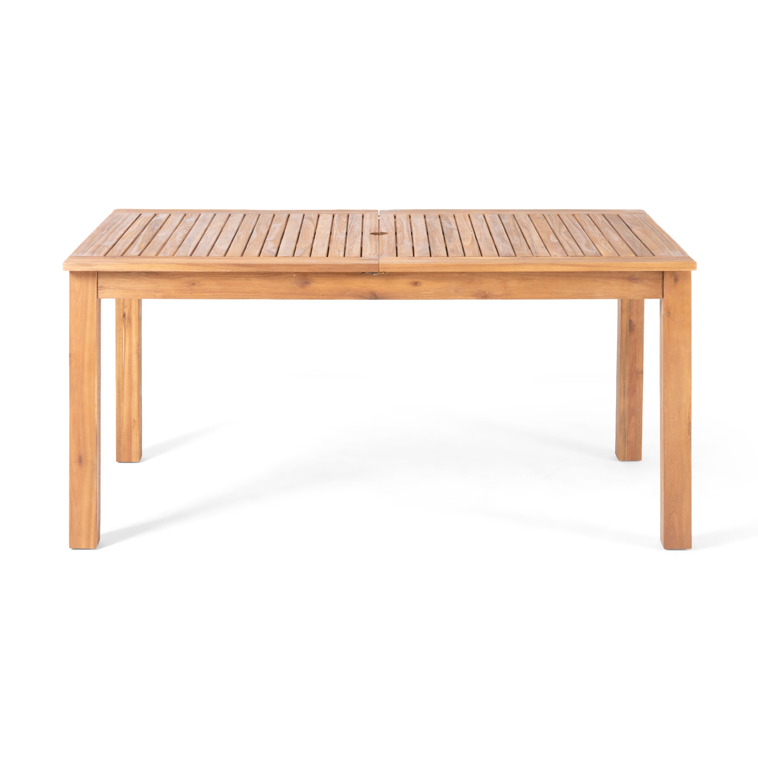 Eric Outdoor Expandable Acacia Wood Dining Table