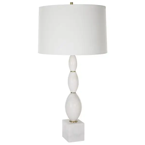 Uttermost Regalia White Marble Table Lamp - 16 W X 31.25 H X 16 D (in)