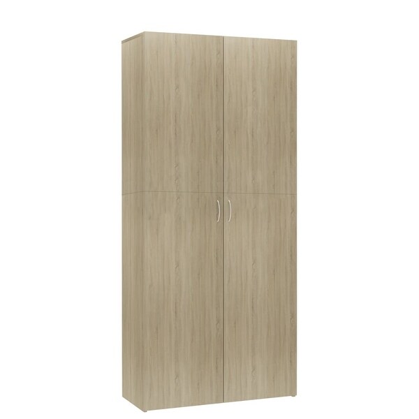 Shoe Cabinet Sonoma Oak 31.5x14x70.9 Chipboard - - 35206069