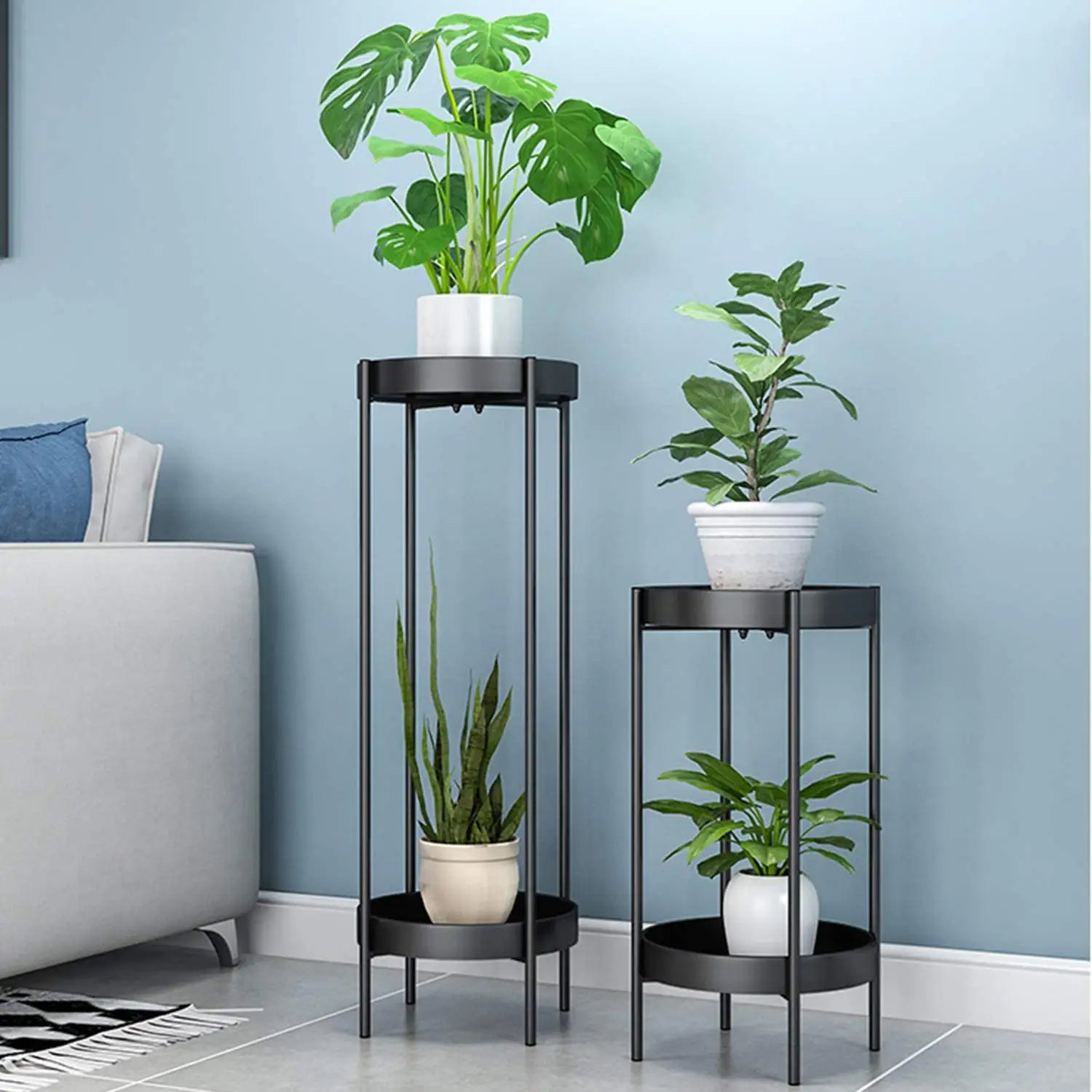 Best Sell Metal flower pot Set with Stand customize finished for home   Garden Decoration at Cheap Price from India