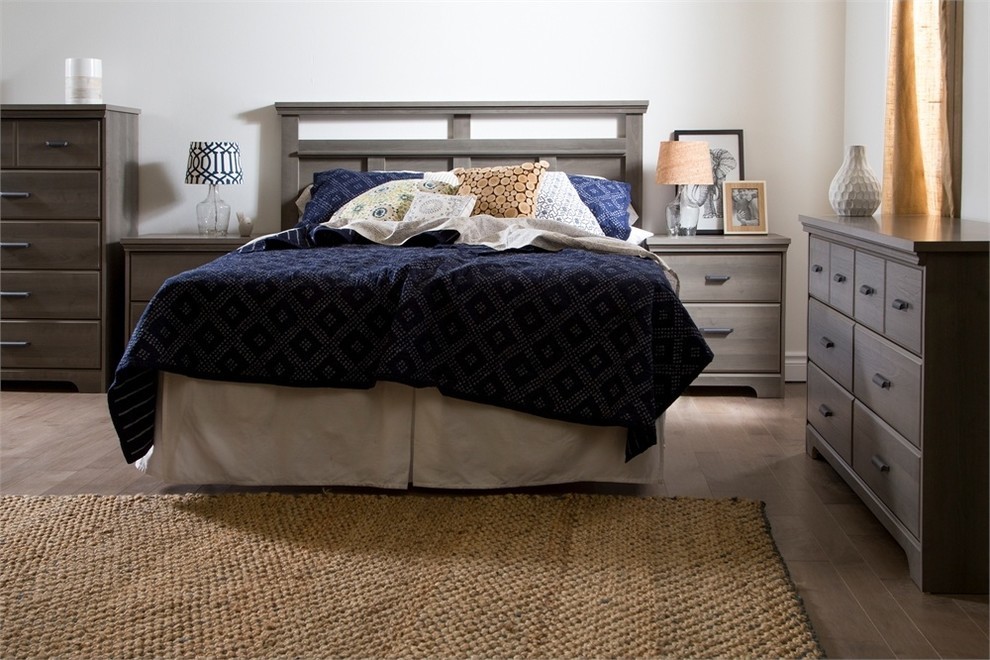 South Shore Versa Full/Queen Headboard  54/60  x27 x27  Gray Maple   Transitional   Headboards   by South Shore Furniture  Houzz