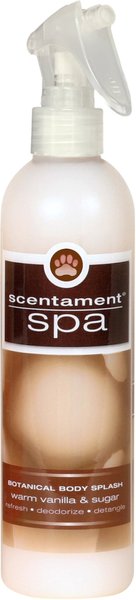 Best Shot Scentament Spa Botanical Body Splash Warm Vanilla and Sugar Dog and Cat Spray， 8-oz bottle