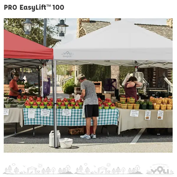 YOLI 10'x10' PRO EasyLift 100 Instant Canopy