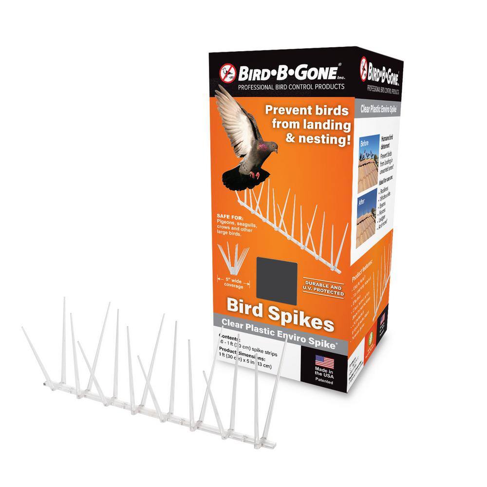 Bird B Gone Enviro Spike 10 ft. x 5 in. Plastic Bird Spikes 100521839