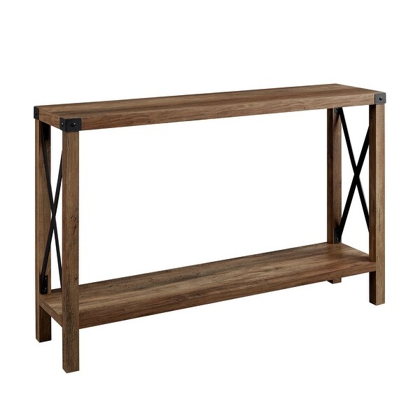 Middlebrook Kujawa 46-inch Wide X-frame Farmhouse Entry Table