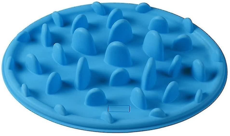 Blue Slow Pet Feeder Anti-choke Bowl For Feeding Small Dogs And Cats