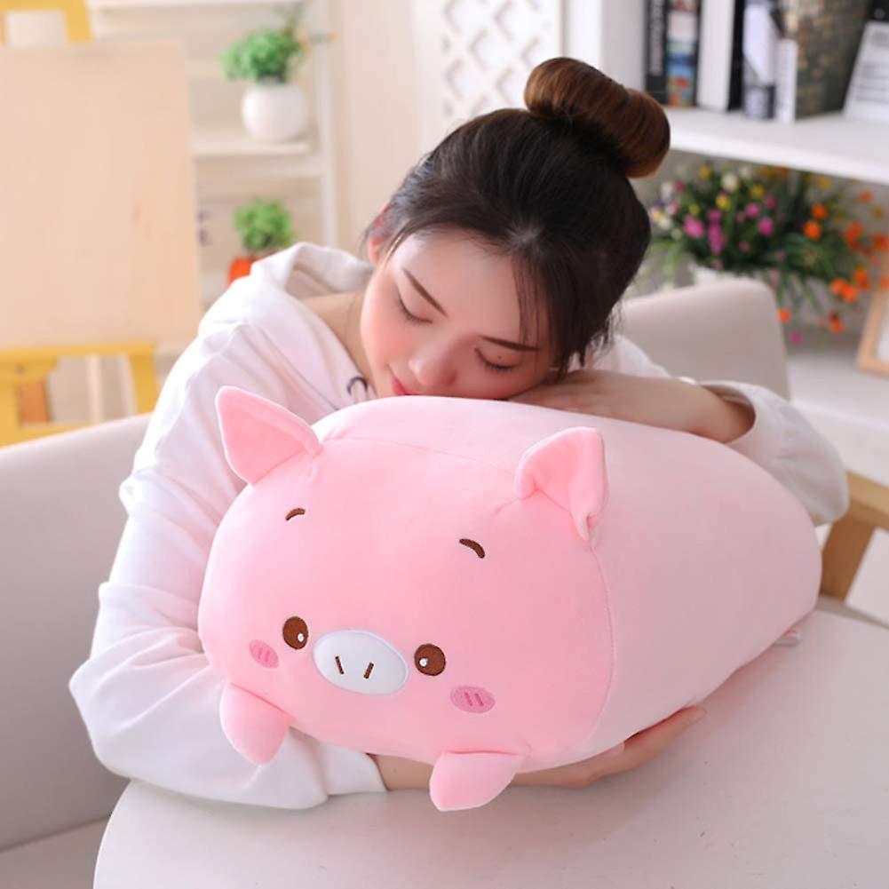 Pig Plush Pillow， Soft Pink Pig Stuffed Animal Body Pillow Toy Gifts For Bedding， Kids， 33.5