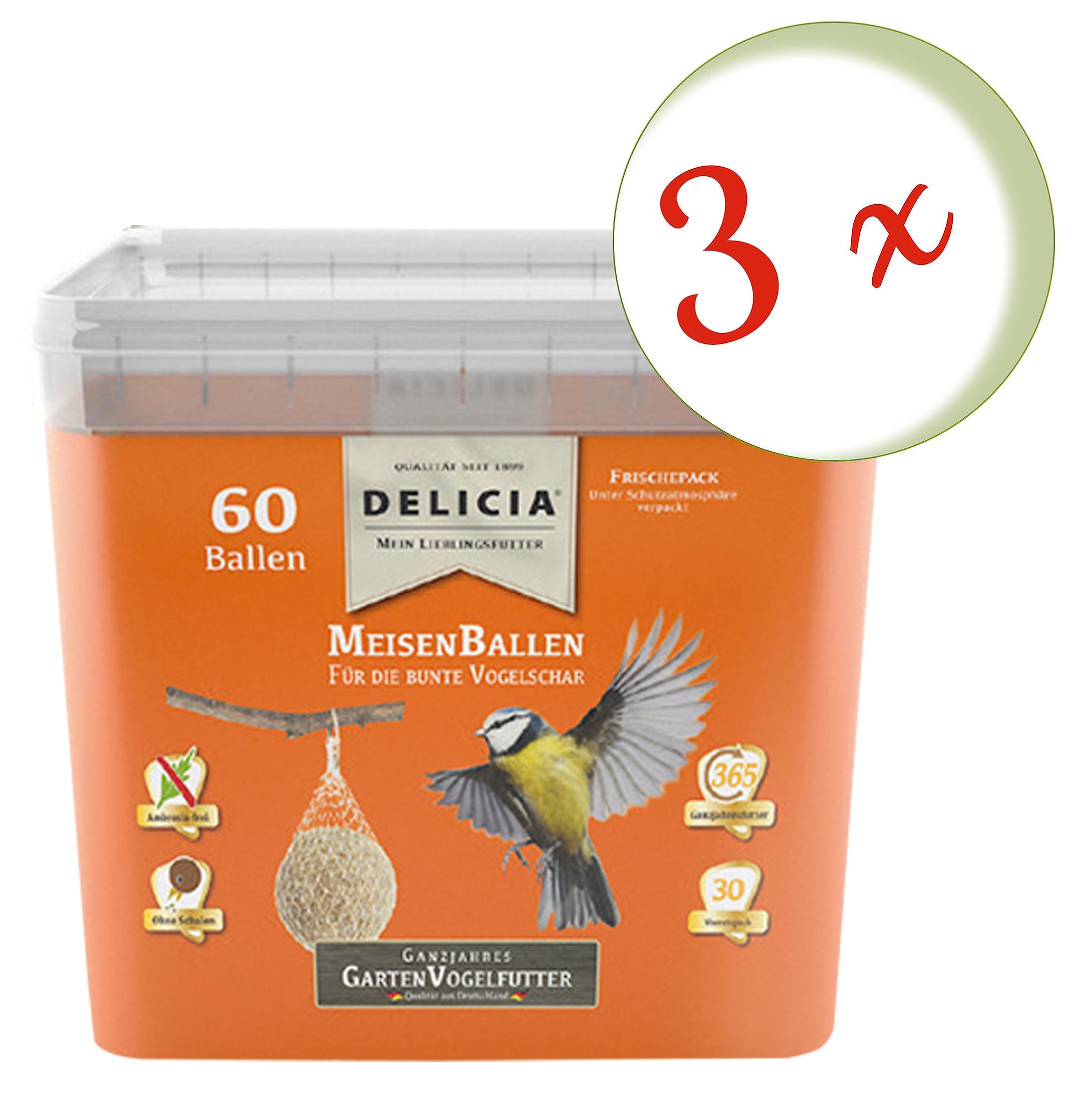 3 x FRUNOL DELICIAÂ® DeliciaÂ® MeisenBallen， 60 StÃ¼ck