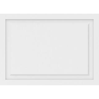 Ekena Millwork 58 in. x 3 ft. x 2 ft. Harrison Raised Panel White PVC Decorative Wall Panel WALP36X26X062HAR