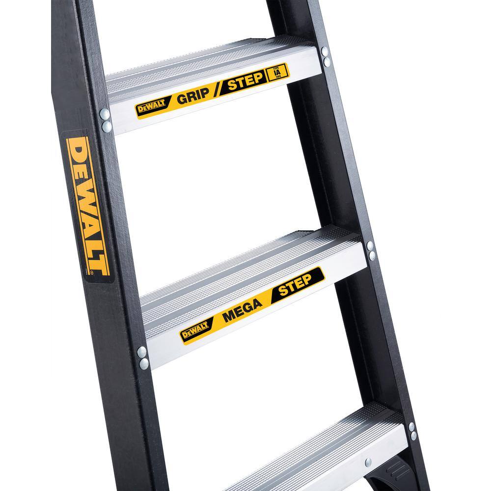 DW 4 ft. Fiberglass Step Ladder 8.5 ft. Reach Height Type 1A - 300 lbs. Expanded Work Step and Impact Absorption System DXL3030-04