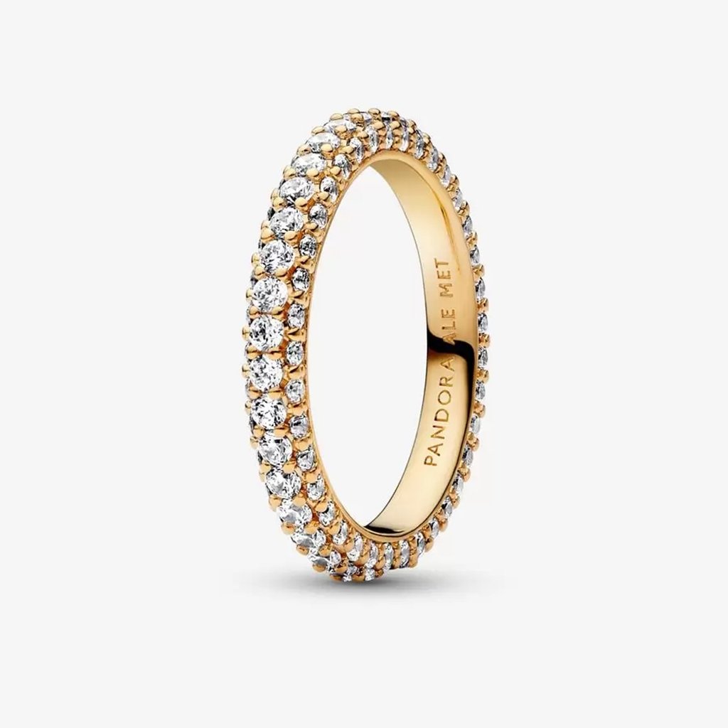 PANDORA  Pandora Timeless Pavé Single-row Ring in Gold Plated