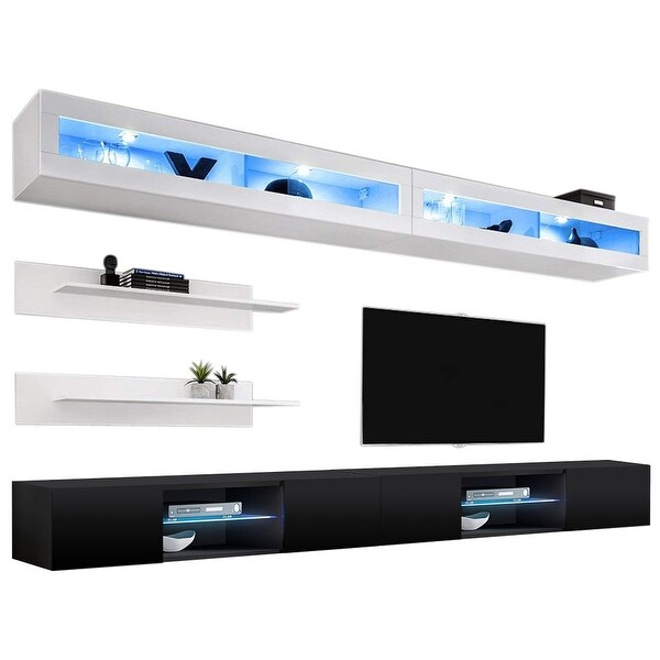 Fly I2 33TV Wall Mounted Floating Modern Entertainment Center