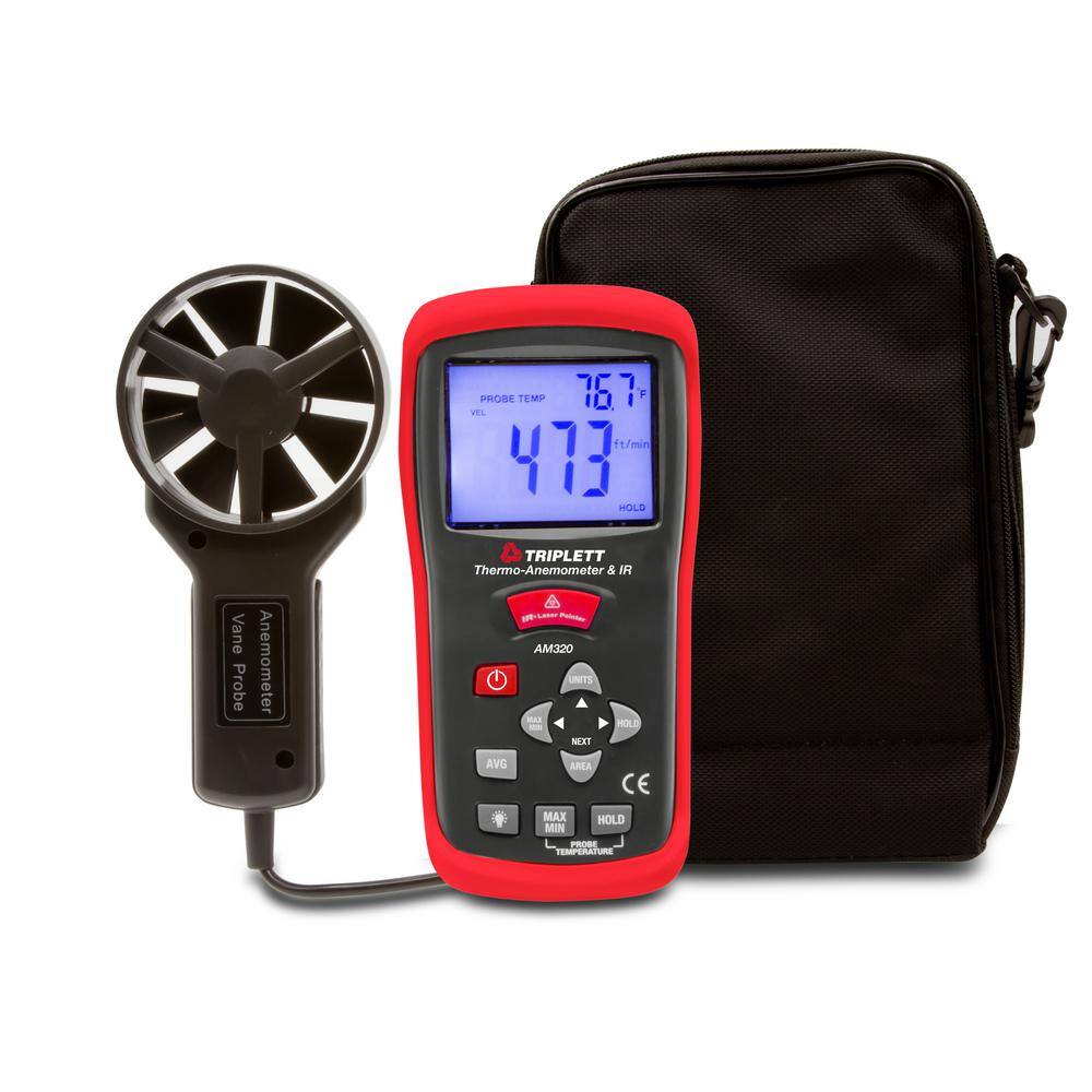 TRIPLETT Thermo-Anemometer + IR with Cert. of Traceability to NIST AM320-NIST