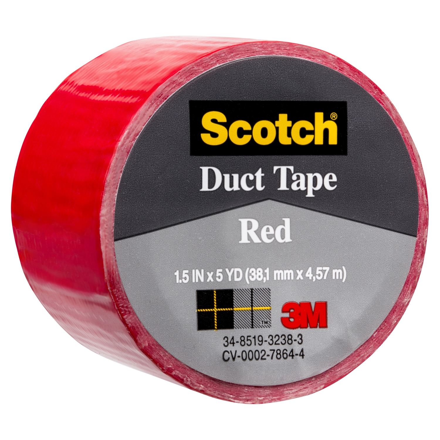 Scotch 1.5 in. W X 5 yd L Red Duct Tape