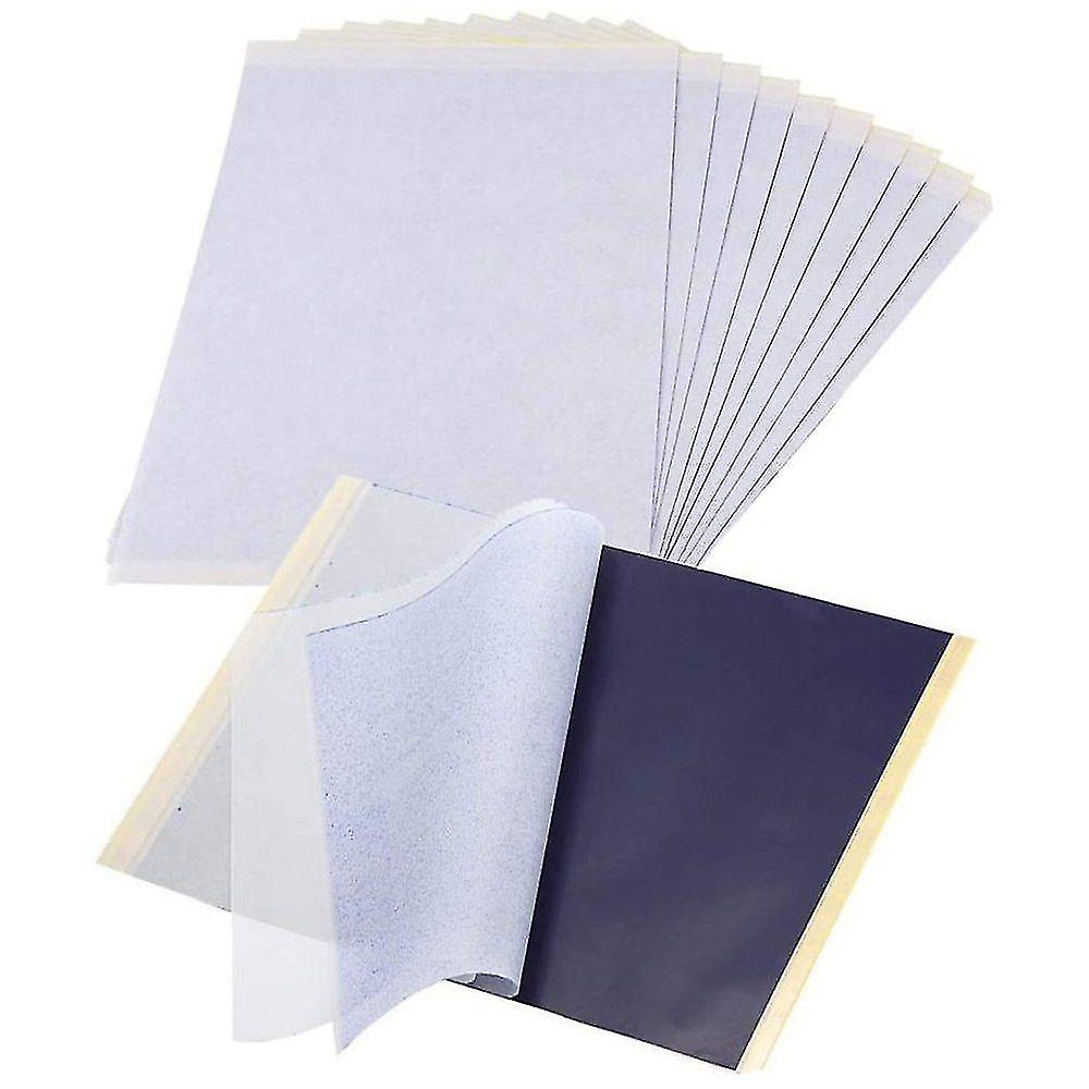 25 Sheets Tattoo Transfer Paper， Tattoo Stencils Transparent Paper A4 Carbon Paper， Tattoos Graphite Paper Transfer Foil Paper