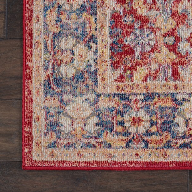 Nourison Global Vintage Glb02 Red Indoor Area Rug