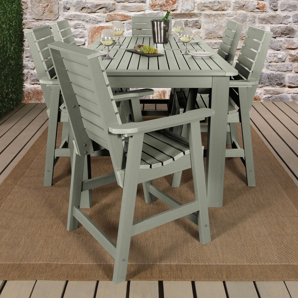 Weatherly 7 piece Outdoor Dining Set   42\