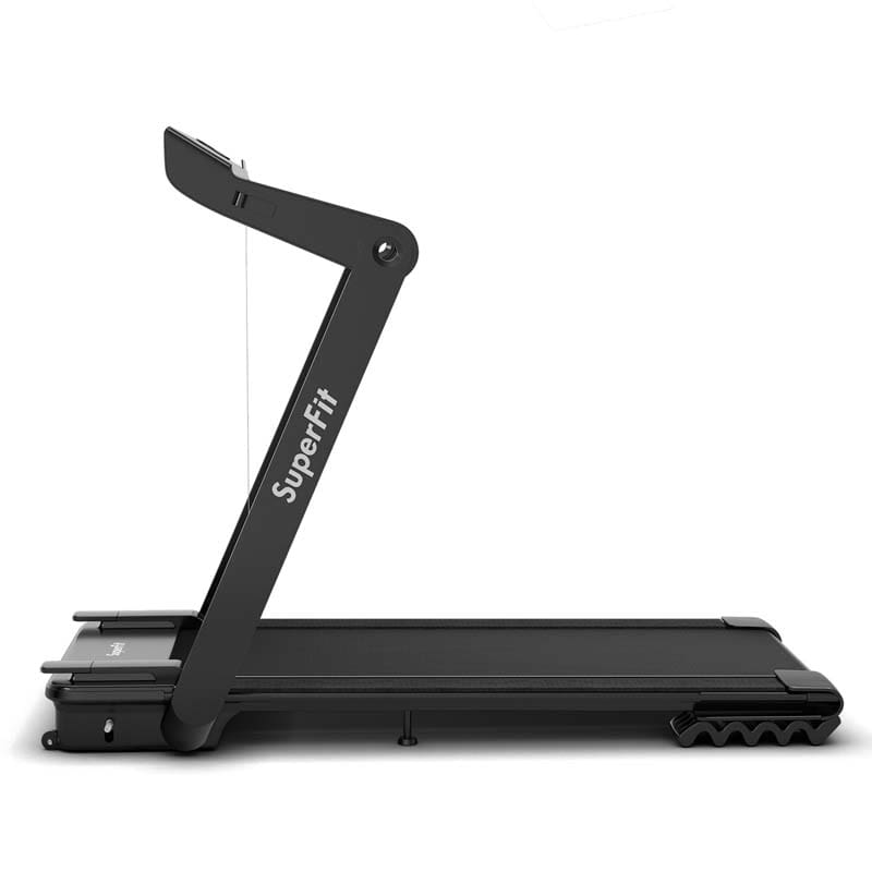 4.0HP Folding Treadmill 265LBS MAX Heavy-Duty Electric Running Machine with LED Touch Screen & Speaker