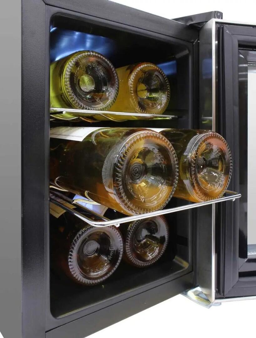 Element by Vinotemp EL6SILST 10 Inch Silver Wine Cooler