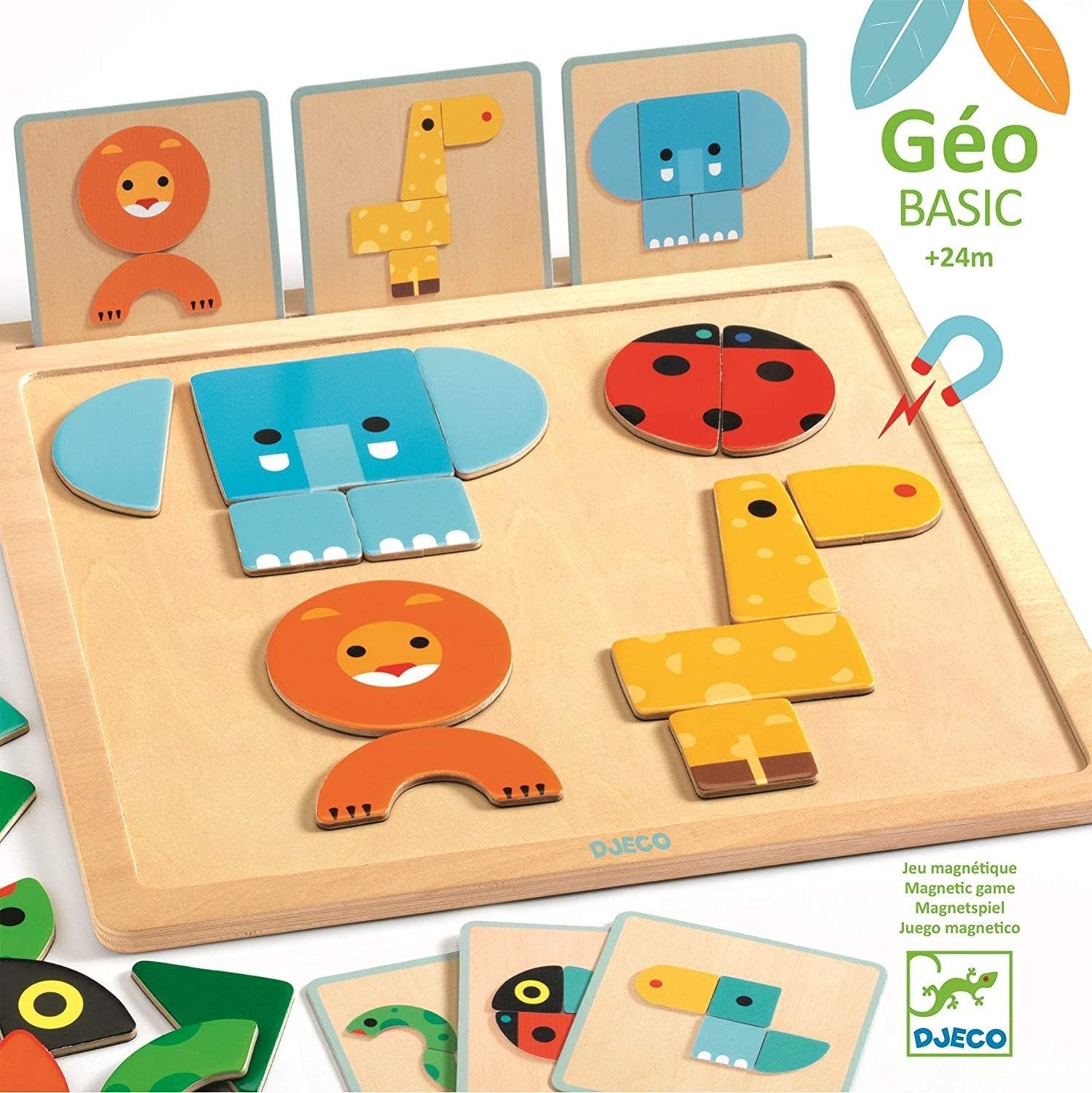 GeoBasic Magnetic Animal Game by Djeco