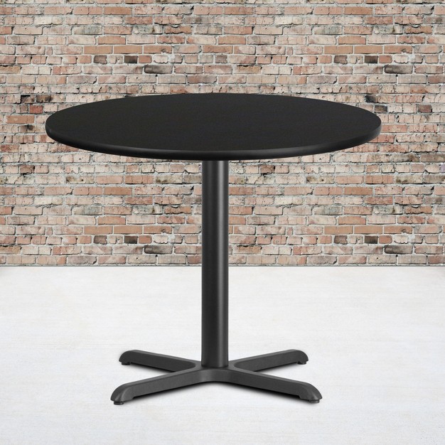 Flash Furniture 36 x27 x27 Round Laminate Table Top With 30 x27 x27 X 30 x27 x27 Table Height Base