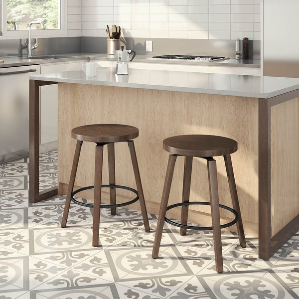 Amisco Ravi Swivel Counter and Bar Stool