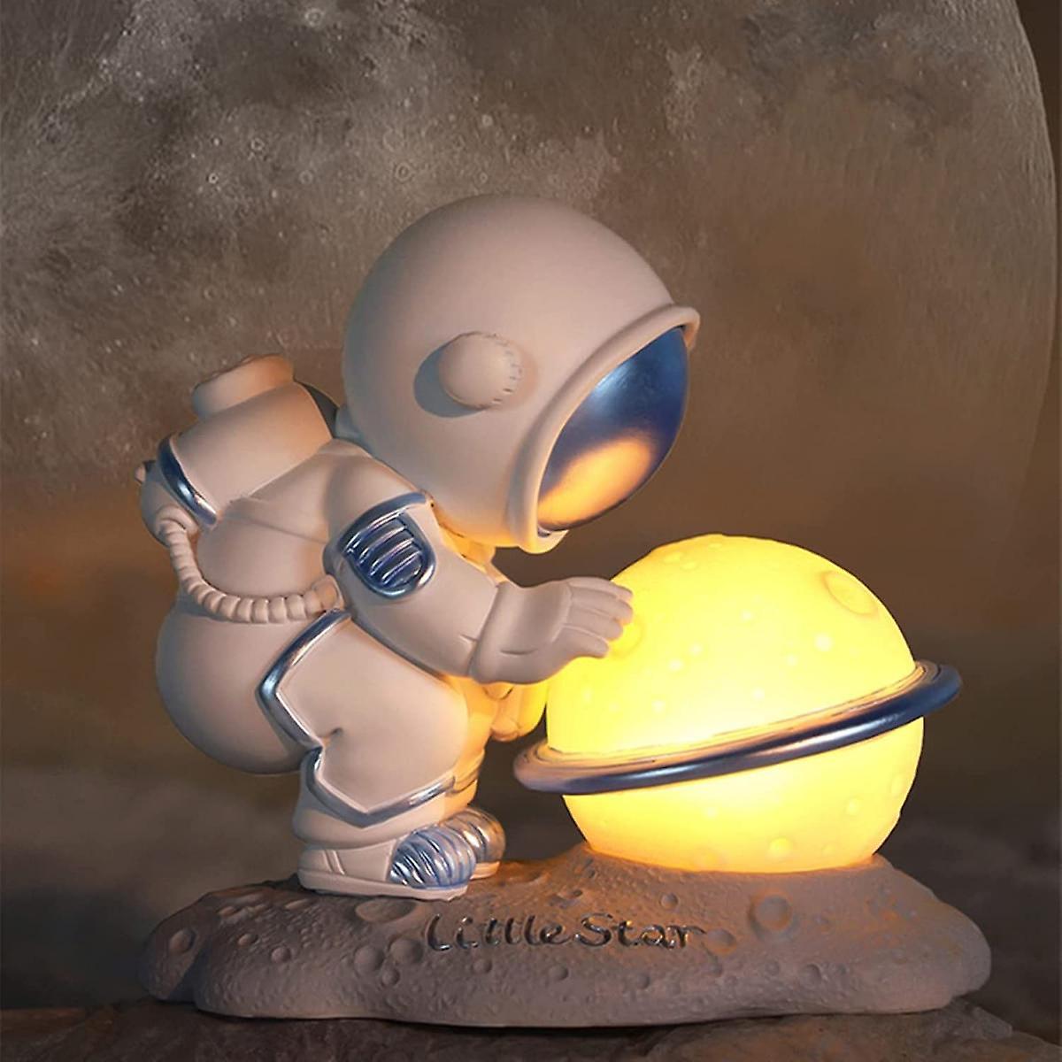 Moon Lamp Astronaut Night Light For Kids Led Spaceman Desktop Creative Moon Decor Light For Bedroom Room Great Gift For Children Boys Girls