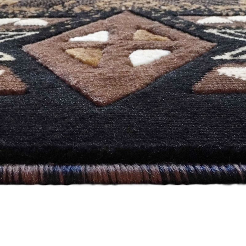 Masada Rugs Masada Rugs 3'x16' Southwest Native American Runner Rug - Design C318 Chocolate