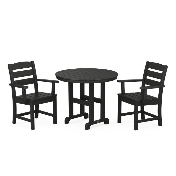 Polywood Lakeside 3-Piece Round Dining Set PWS1334-1