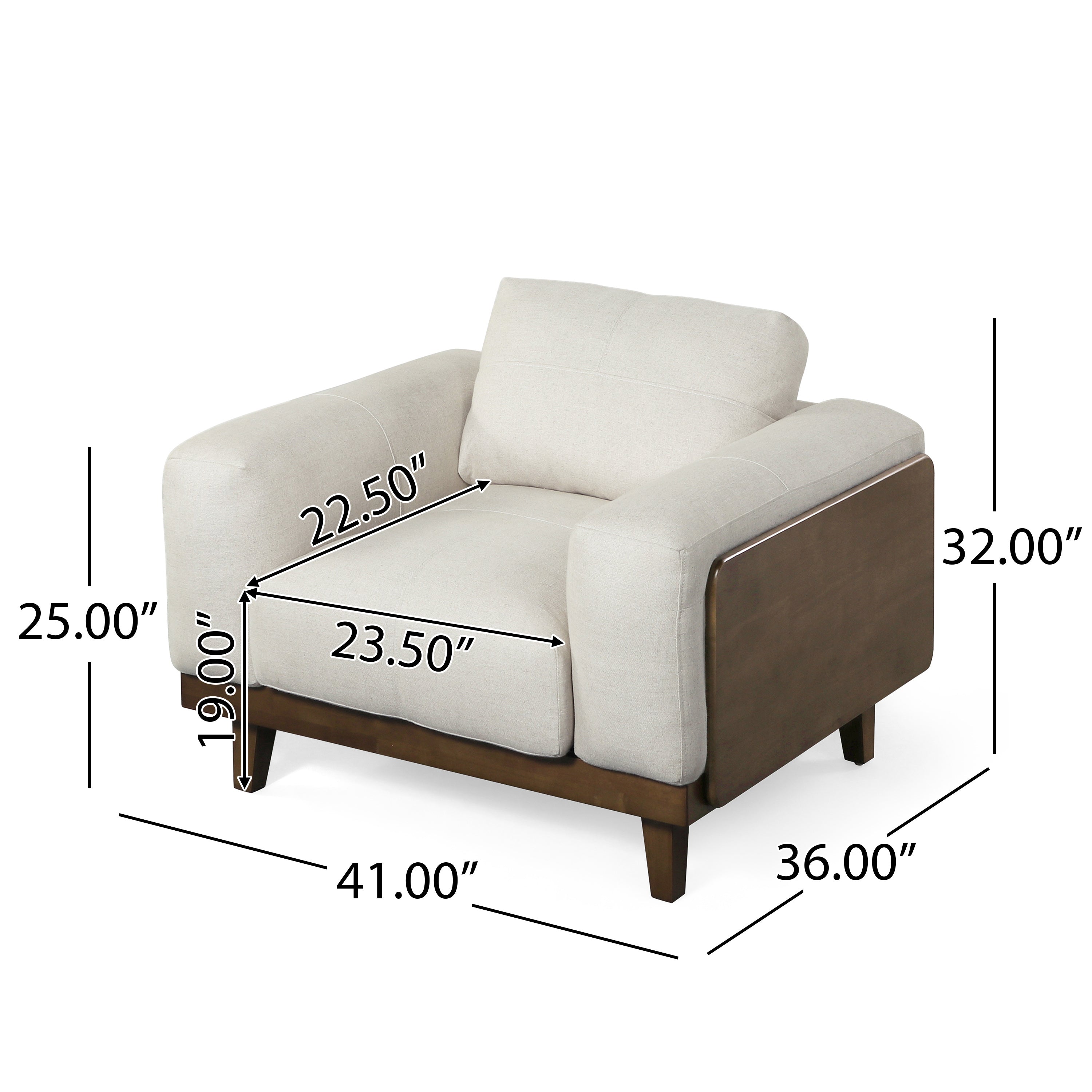 Connor Contemporary Upholstered Oversized Club Chair