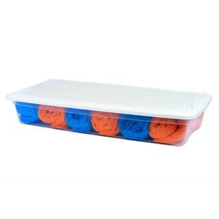 Sterilite 41 Qt. Under the Bed Latching Tote Storage Box Container (18-Pack) 18 x 19608006