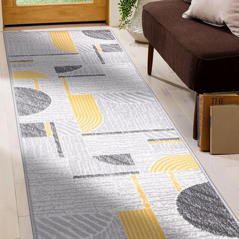 World Rug Gallery Sleek Modern Geometric Area Rug