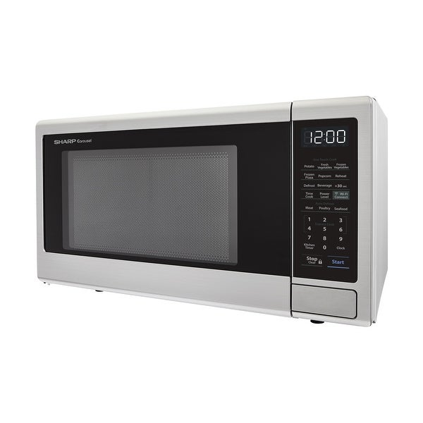 1.1-Cu. Ft. Countertop Microwave with Alexa-Enabled Controls， Stainless Steel