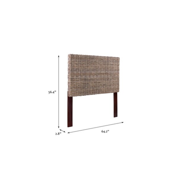 Archdale Rattan Adjustable Headboard - - 37884916