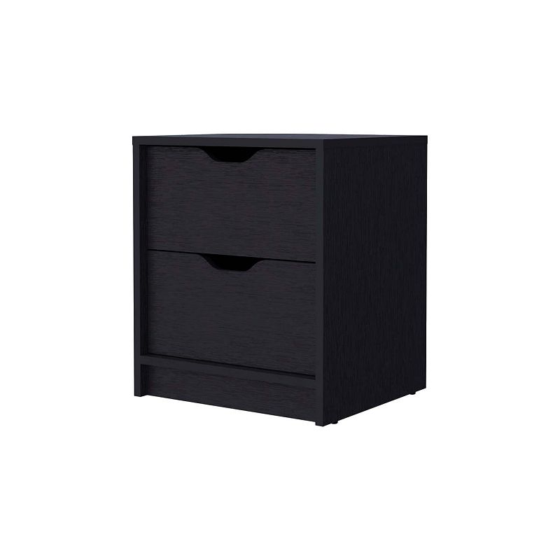 Dillon 2 Drawers Nightstand， Bedside Table with Storage