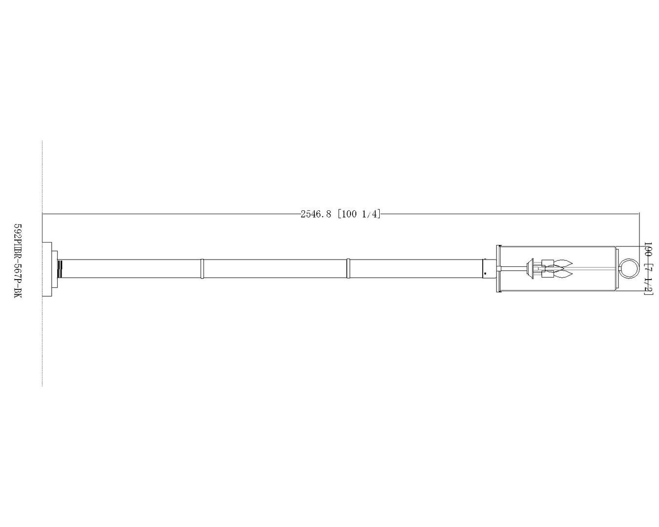 Z-Lite 592PHBR567PBK